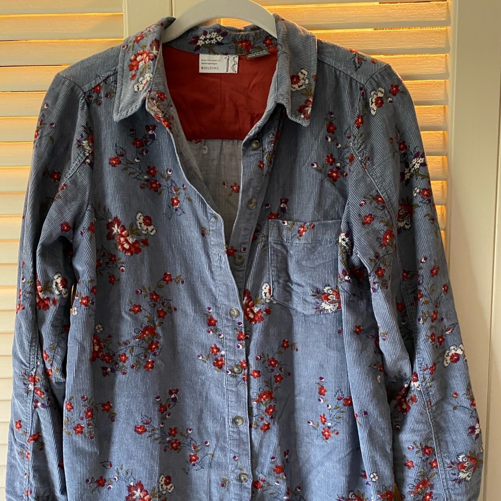 Anthropology size 4 button down shirt